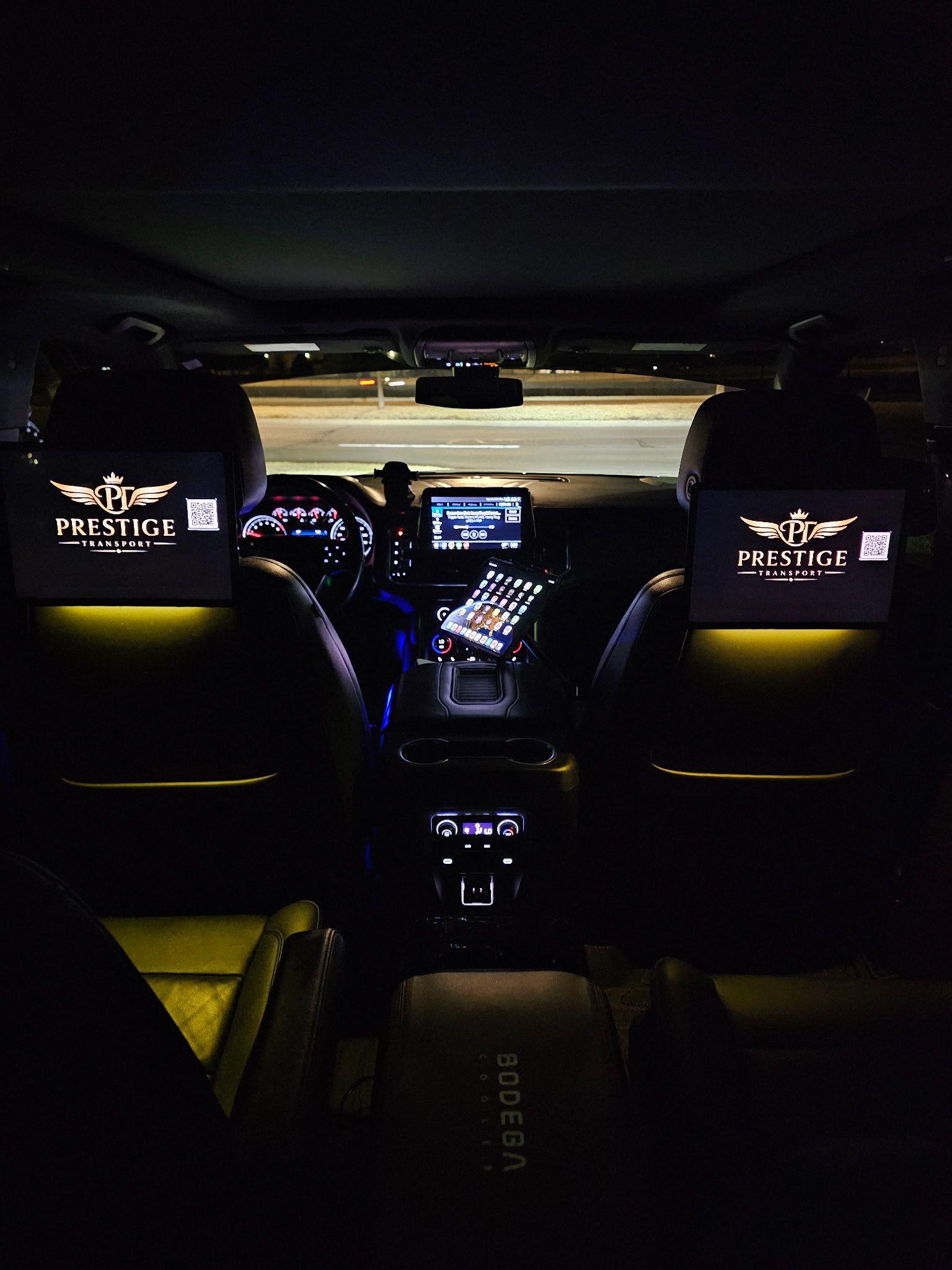 Premium Chevy Tahoe interior — Prestige Transport